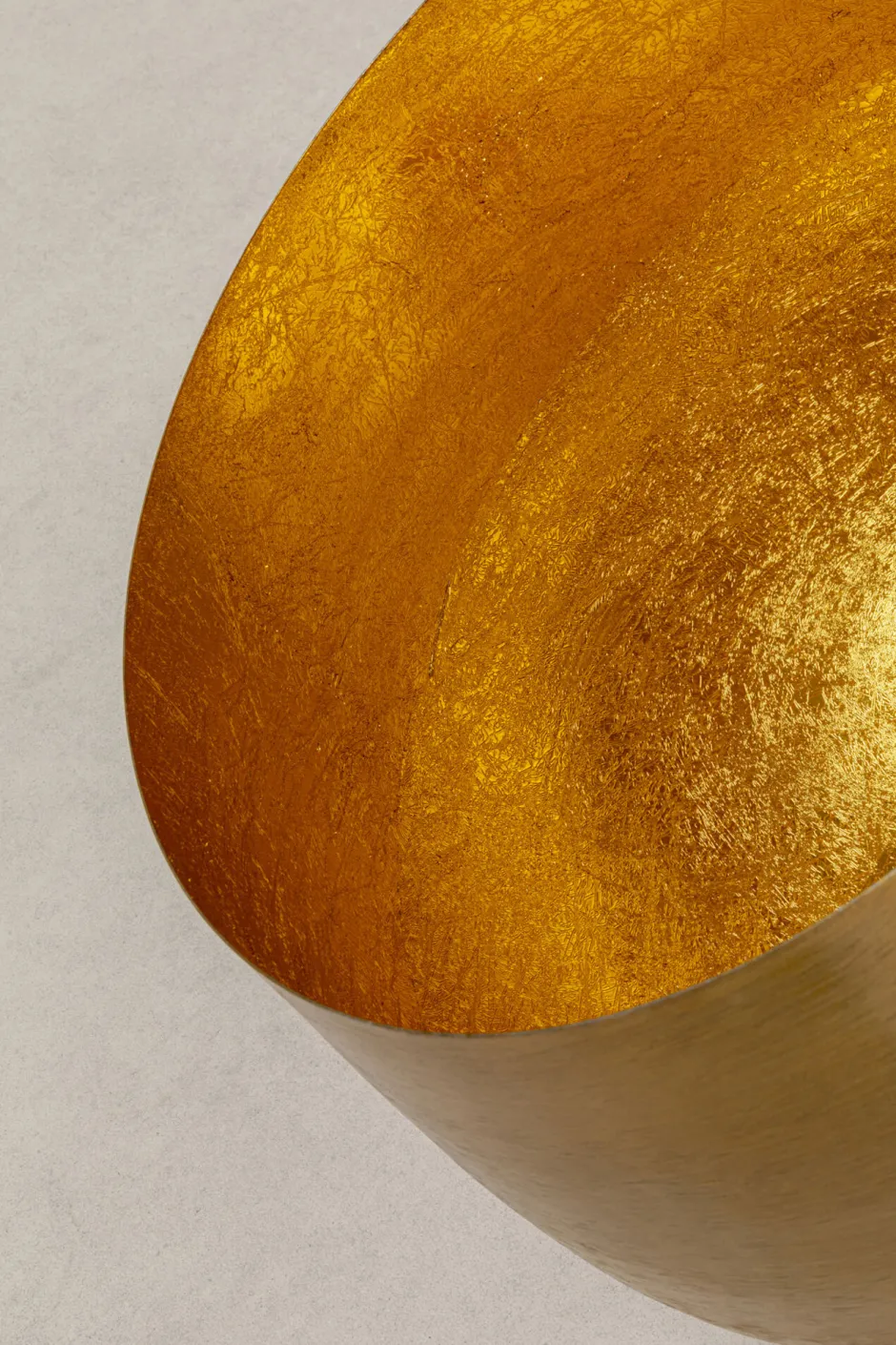 KARE Bodenleuchte Apollon Smooth Gold Ø50cm