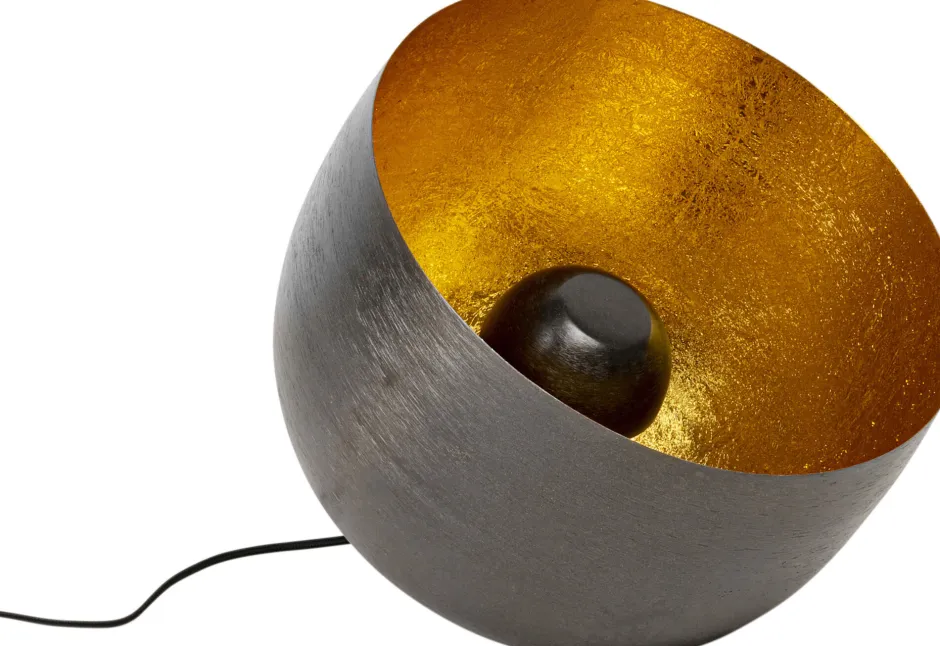 KARE Bodenleuchte Apollon Smooth Schwarz Ø35cm