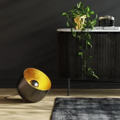 KARE Bodenleuchte Apollon Smooth Schwarz Ø35cm