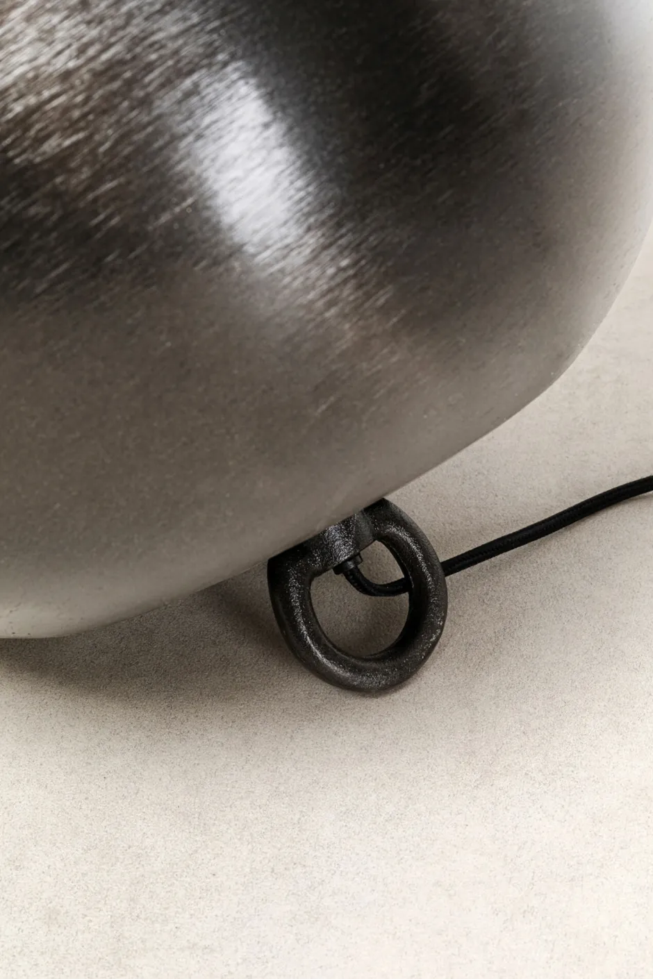 KARE Bodenleuchte Apollon Smooth Schwarz Ø35cm