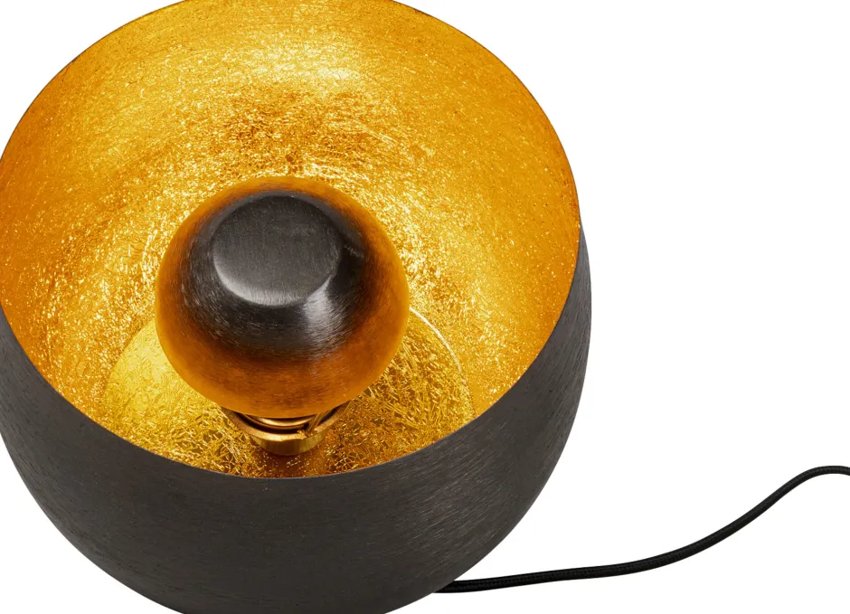 KARE Bodenleuchte Apollon Smooth Schwarz Ø28cm