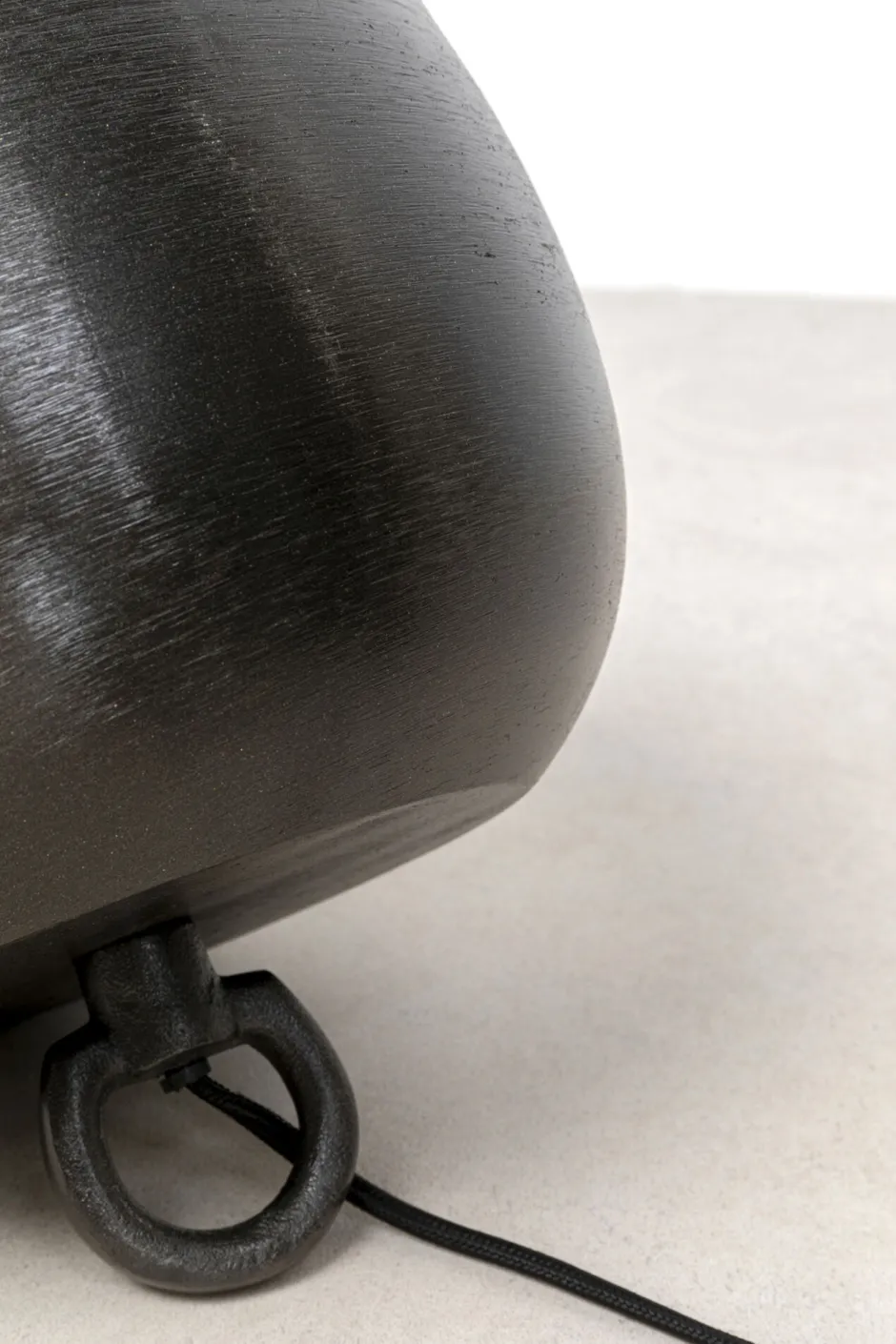 KARE Bodenleuchte Apollon Smooth Schwarz Ø28cm