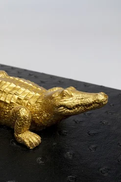 KARE Box Crocodile Schwarz (2/Set)