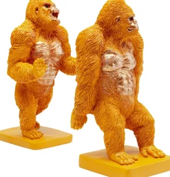 KARE Buchstütze Gorilla Orange (2/Set)
