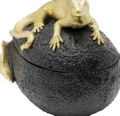 KARE Deko Dose Avocado Lizard 15cm