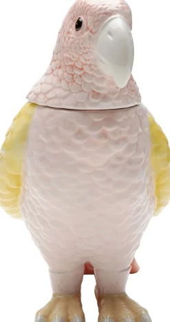 KARE Deko Dose Exotic Bird Giallo 23cm
