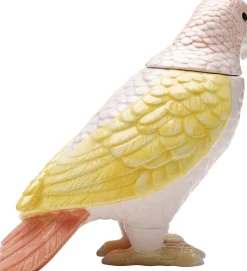KARE Deko Dose Exotic Bird Giallo 23cm