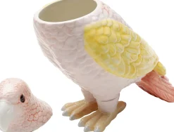 KARE Deko Dose Exotic Bird Giallo 23cm