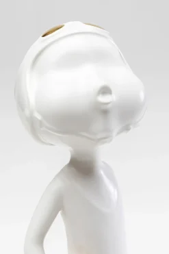 KARE Deko Figur Ball Girl Weiß 41cm