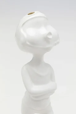 KARE Deko Figur Ball Girl Weiß 29cm