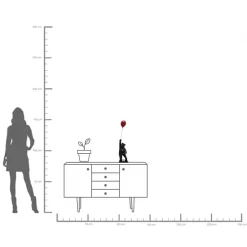 KARE Deko Figur Balloon Bear 74cm