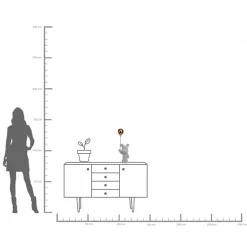 KARE Deko Figur Balloon Bear 60cm