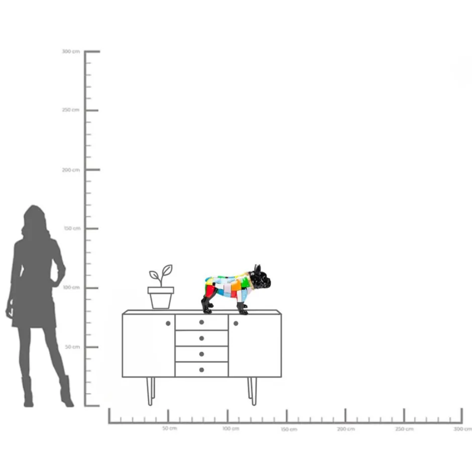 KARE Deko Figur Bulldog Colore