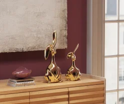 KARE Deko Figur Bunny Gold 52cm