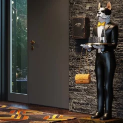 KARE Deko Figur Butler Dog Alfred 159cm