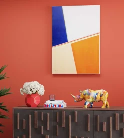 KARE Deko Figur Colored Rhino 17cm