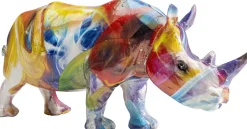 KARE Deko Figur Colored Rhino 17cm