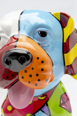 KARE Deko Figur Dog Patchwork 35cm