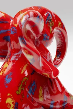 KARE Deko Figur Elephant Dots Rot 18cm