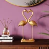KARE Deko Figur Flamingo Love Gold 39cm