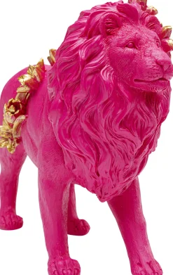 KARE Deko Figur Flower Lion Pink 19cm