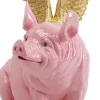 KARE Deko Figur Flying Pig Pink 79cm