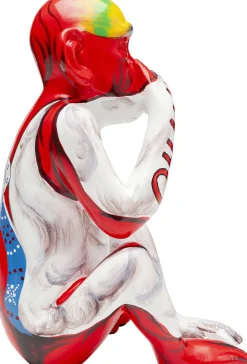 KARE Deko Figur Graffiti Monkey Rot 39cm