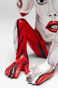 KARE Deko Figur Graffiti Monkey Rot 39cm