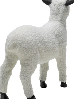 KARE Deko Figur Happy Sheep Wool Weiß 28cm