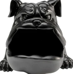KARE Deko Figur Hungry Dog Schwarz 37cm