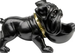 KARE Deko Figur Hungry Dog Schwarz 37cm