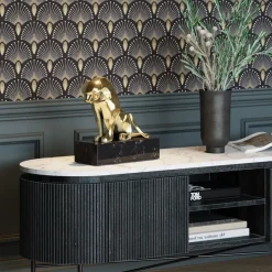 KARE Deko Figur Lion on Marble 34cm