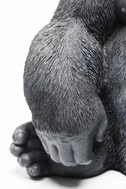 KARE Deko Figur Monkey Gorilla Side Medium Schwarz