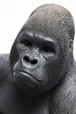 KARE Deko Figur Monkey Gorilla Side Medium Schwarz