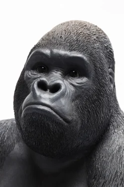 KARE Deko Figur Monkey Gorilla Side Medium Schwarz