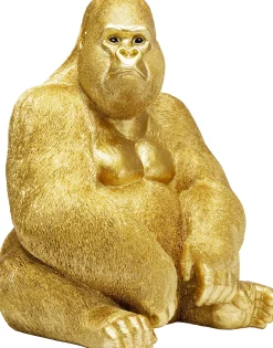 KARE Deko Figur Monkey Gorilla Side XL Gold 76cm