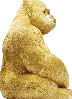 KARE Deko Figur Monkey Gorilla Side XL Gold 76cm