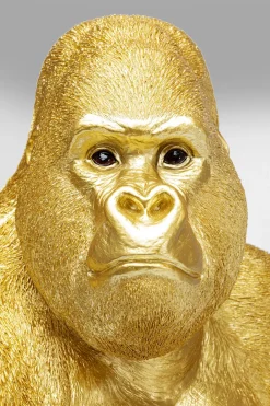 KARE Deko Figur Monkey Gorilla Side XL Gold 76cm