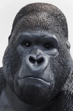 KARE Deko Figur Monkey Gorilla Side XL Schwarz 76cm