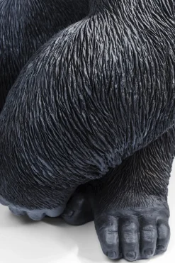 KARE Deko Figur Monkey Gorilla Side XL Schwarz 76cm
