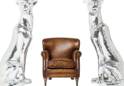 KARE Deko Figur Mosaik Welcome Panther Rechts XL 150cm