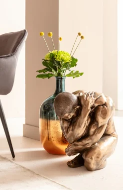 KARE Deko Figur Nude Man Hug Bronze 54cm