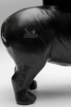 KARE Deko Figur Rhino Schwarz 41cm