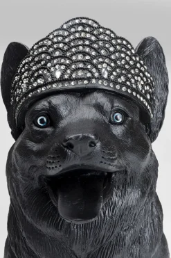 KARE Deko Figur Royal Standing Corgi Schwarz 52cm