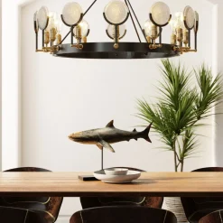 KARE Deko Figur Shark Base 59cm