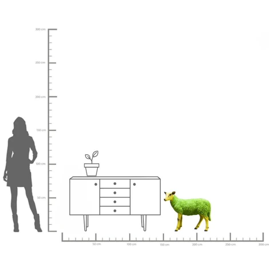 KARE Deko Figur Sheep Colore Green