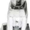KARE Deko Figur Sitting Cat Rivet Chrome 82cm