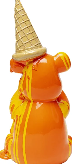 KARE Deko Figur Sitting Gelato Bear Orange 37cm