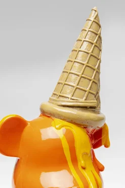 KARE Deko Figur Sitting Gelato Bear Orange 37cm