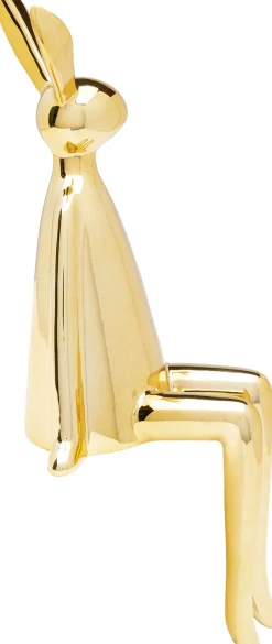 KARE Deko Figur Sitting Rabbit Gold 35cm
